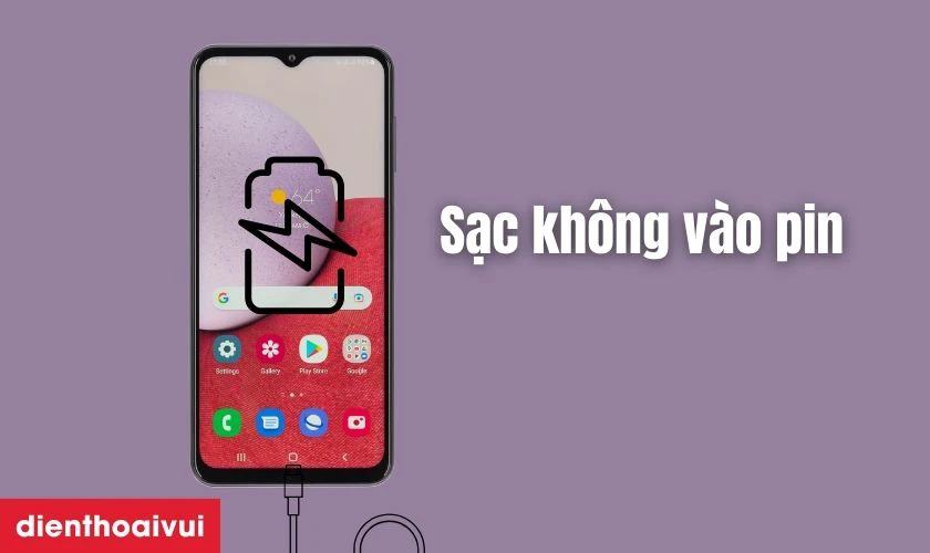 Sạc không vào pin có thể do chân sạc hỏng