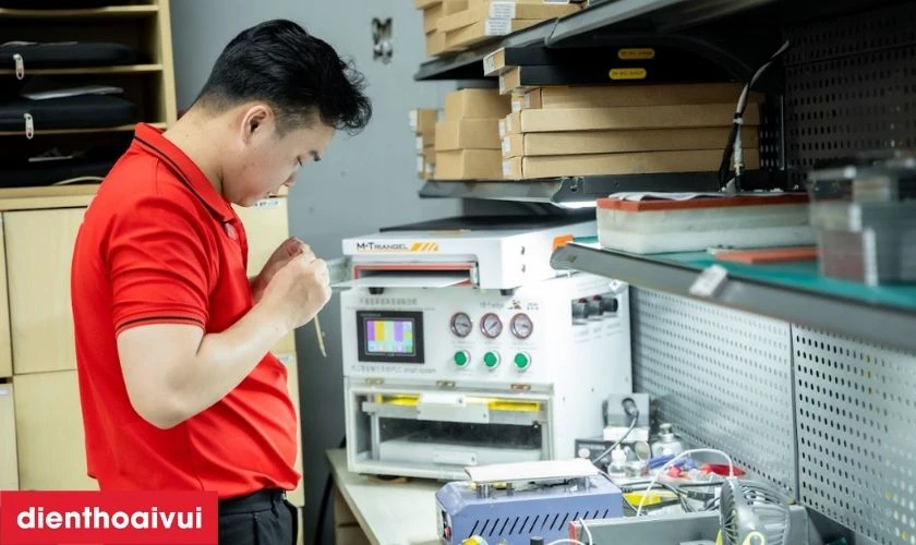 Quy trình thay chân sạc Galaxy A42 5G lấy liền tại Điện Thoại Vui