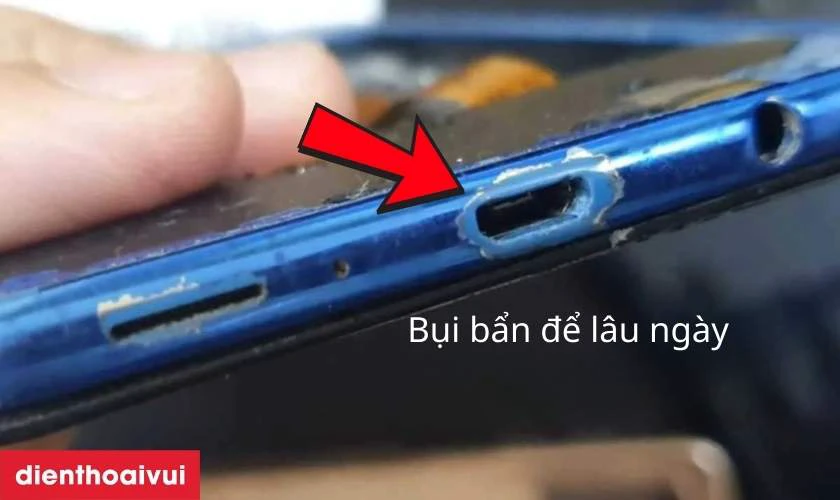 Nguyên nhân khiến chui sạc Samsung Galaxy A7 2019 bị hỏng
