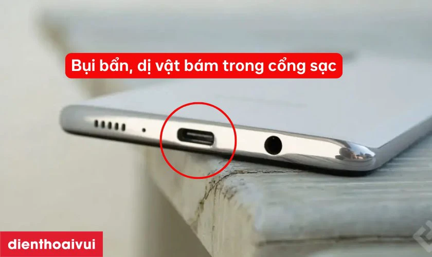 Nguyên nhân khiến chui sạc Samsung Galaxy A71 bị hỏng