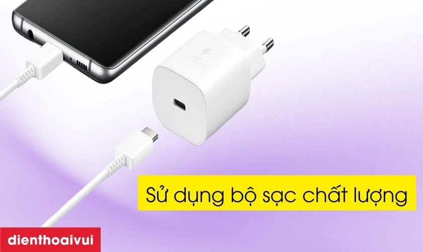 Hướng dẫn c&aacute;ch sạc điện thoại Samsung Galaxy S22 Plus an to&agrave;n
