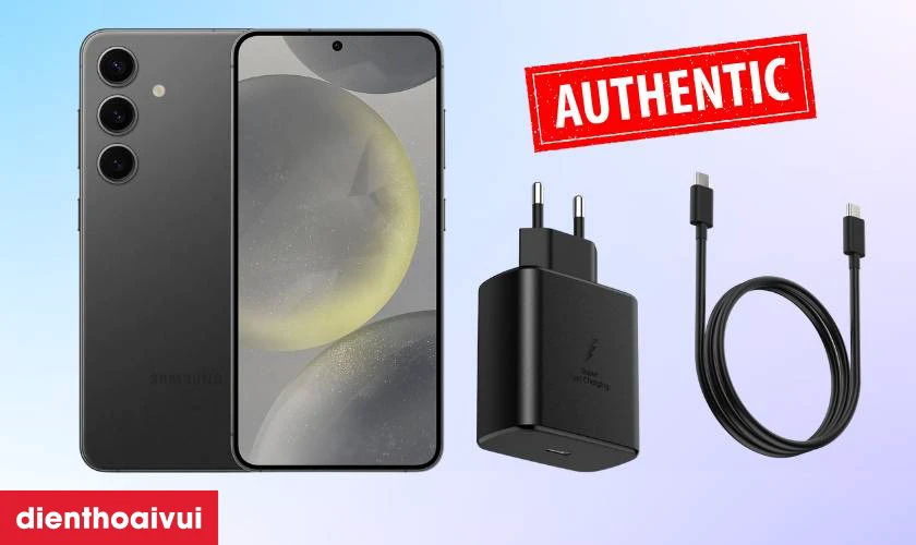 Hướng dẫn c&aacute;ch sạc điện thoại Samsung Galaxy S24 an to&agrave;n