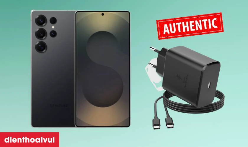 Hướng dẫn c&aacute;ch sạc điện thoại Samsung Galaxy S25 Ultra an to&agrave;n
