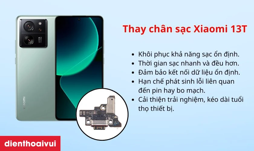 Thay ch&acirc;n sạc Xiaomi 13T l&agrave; g&igrave;?