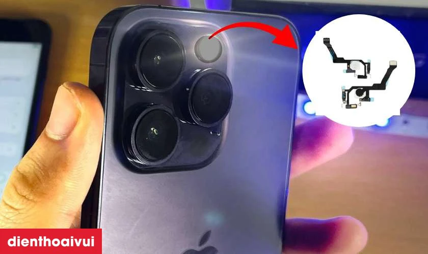 Đ&egrave;n flash b&oacute;c m&aacute;y iPhone 14 Pro l&agrave; g&igrave;?