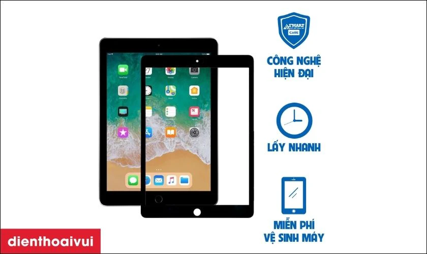 Thay &eacute;p k&iacute;nh iPad 4 ch&iacute;nh h&atilde;ng Feaglet l&agrave; g&igrave;?