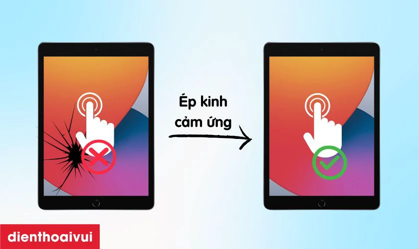 Thay ép kính cảm ứng iPad Gen 8 10.2 inch 2020 là gì?