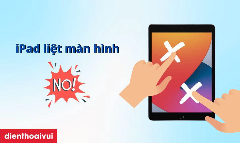 Cảm ứng bị loạn, chạm không ăn hoặc đơ từng vùng