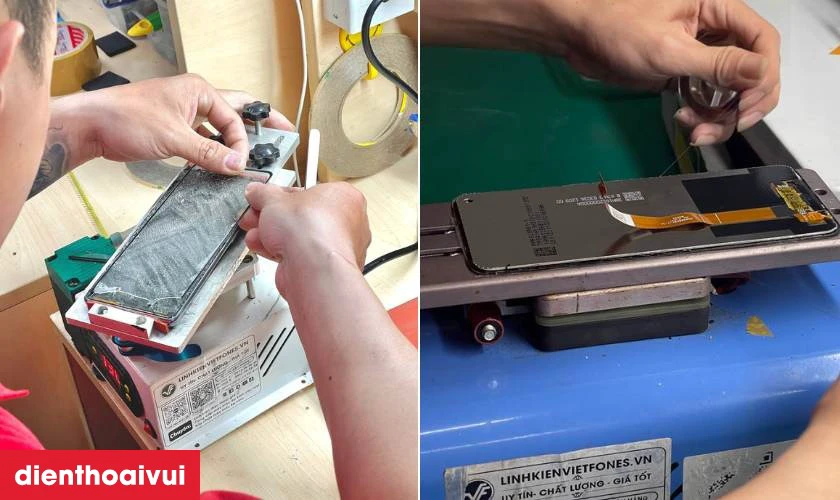 Quy trình thay ép kính HONOR X8b minh bạch lấy liền tại Điện Thoại Vui
