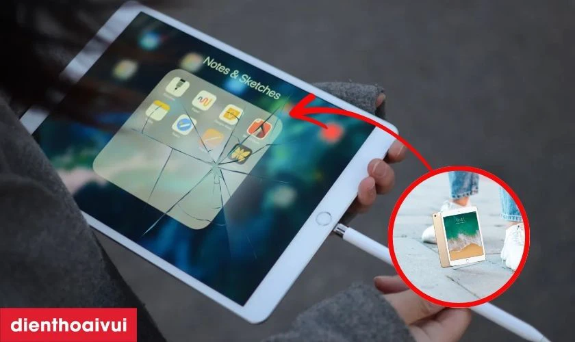 Nguyên nhân tại sao iPad dễ bị nứt vỡ mặt kính