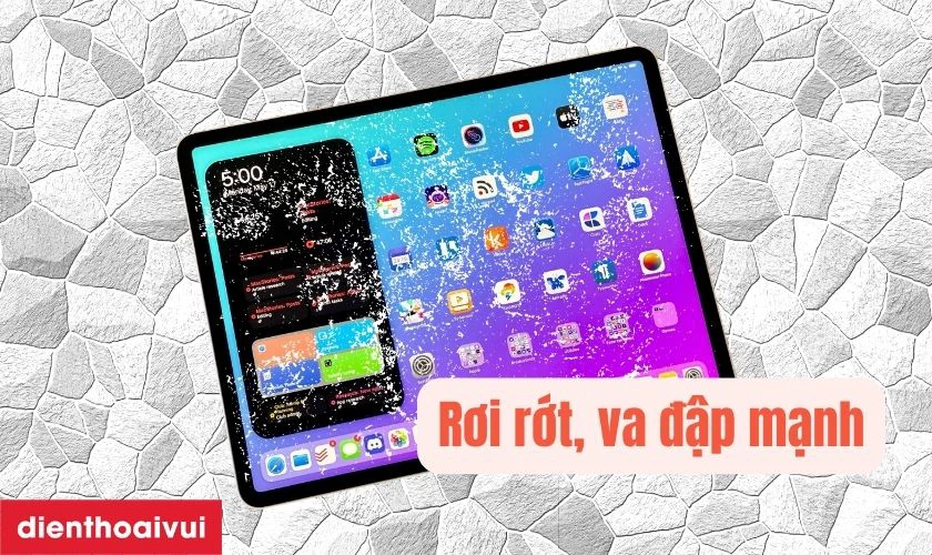 Nguyên nhân mặt kính iPad Pro 12.9 2021 bị nứt, vỡ