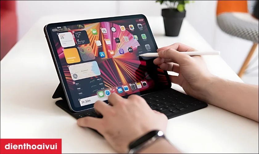 Kiểm tra iPad Pro 12.9 2022 sau khi thay ép kính