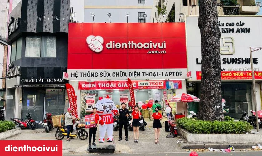Dịch vụ thay ép kính iPhone 13 Pro chính hãng Feaglet lấy liền tại Điện Thoại Vui