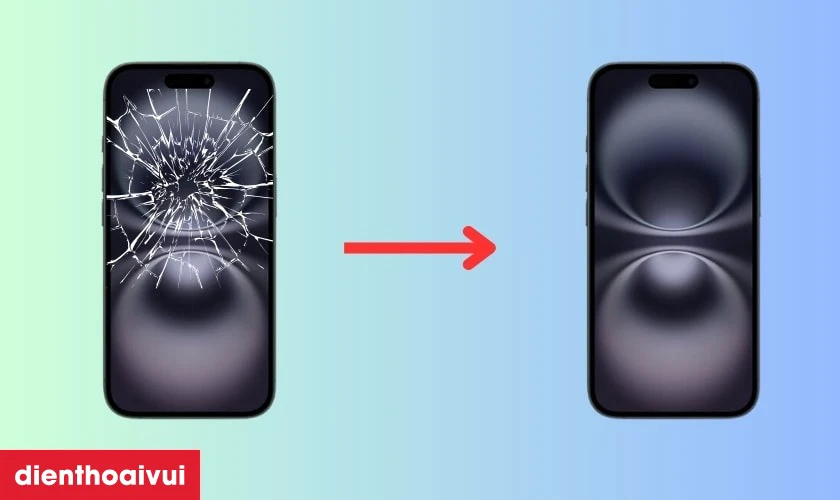 Thay ép kính iPhone 16 Plus là gì