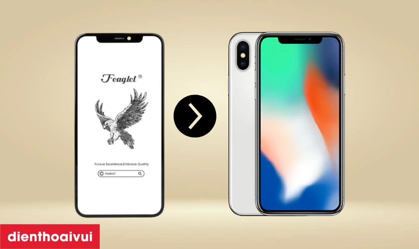 Thay ép kính iPhone X chính hãng Feaglet là gì?
