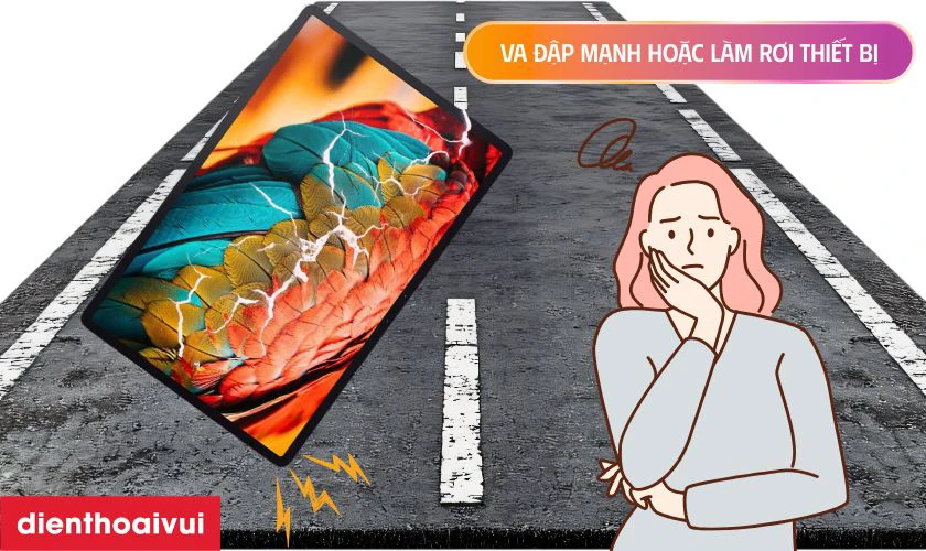Nguyên nhân mặt kính Lenovo Tab P11 Pro bị hư hỏng