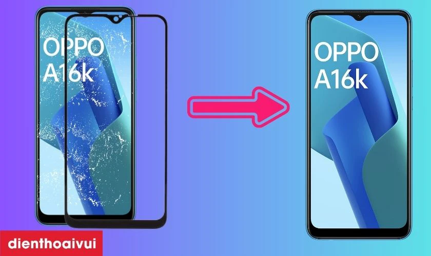 Thay ép kính OPPO A16k là gì?