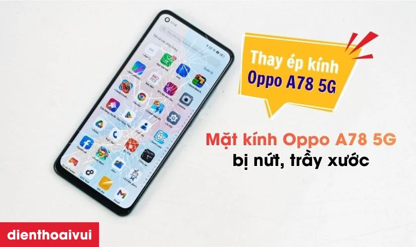 Thay &eacute;p k&iacute;nh OPPO A78 5G