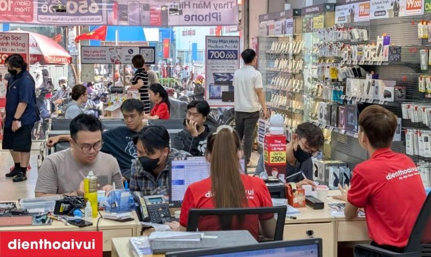 Quy trình thay ép kính Oppo chuyên nghiệp, lấy liền tại Điện Thoại Vui