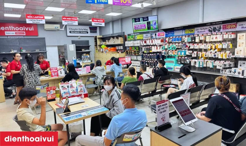 Dịch vụ sửa chữa chính hãng, lấy liền tại Điện Thoại Vui