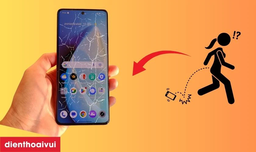 Nguyên nhân mặt kính điện thoại thay ép kính Realme 11 Pro Plus bị vỡ