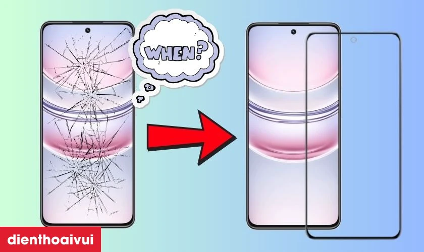 Thay ép kính Realme C73