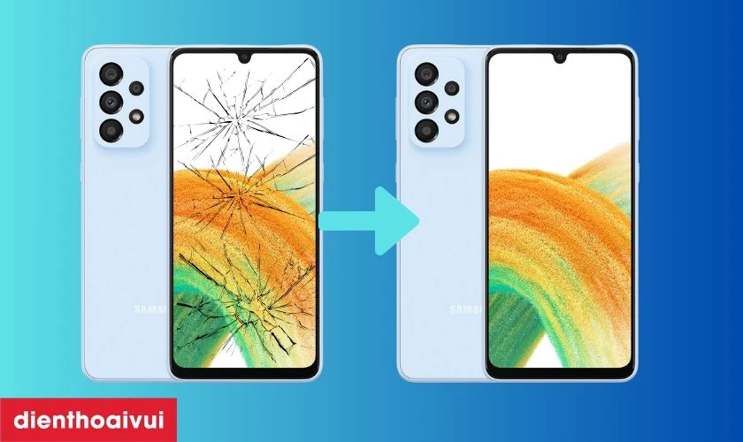 Thay ép kính Samsung A33 là gì?