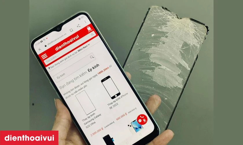 Thay ép kính Samsung Galaxy A13 là gì?