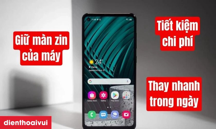 Thay &eacute;p k&iacute;nh Samsung Galaxy A21s