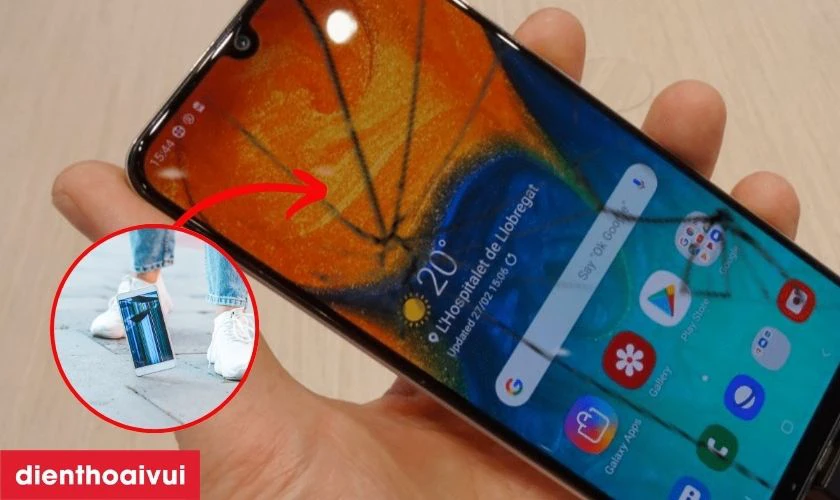 Nguyên nhân tại sao điện thoại Samsung Galaxy A30S dễ bị nứt vỡ mặt kính