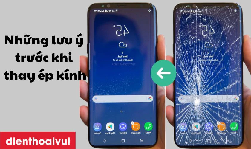 Những lưu ý trước khi thay ép kính Samsung Galaxy A55