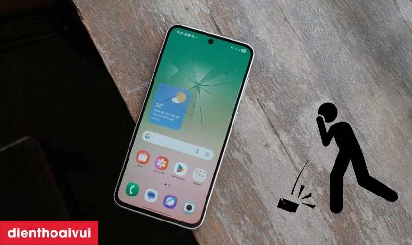 Nguyên nhân tại sao điện thoại Samsung Galaxy A56 5G dễ bị nứt vỡ mặt kính