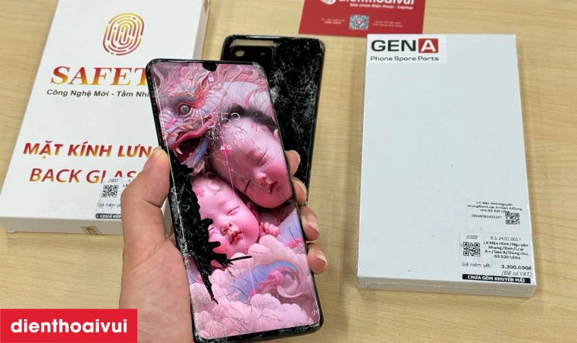 Tiếp nhận Samsung có vấn đề với màn hình