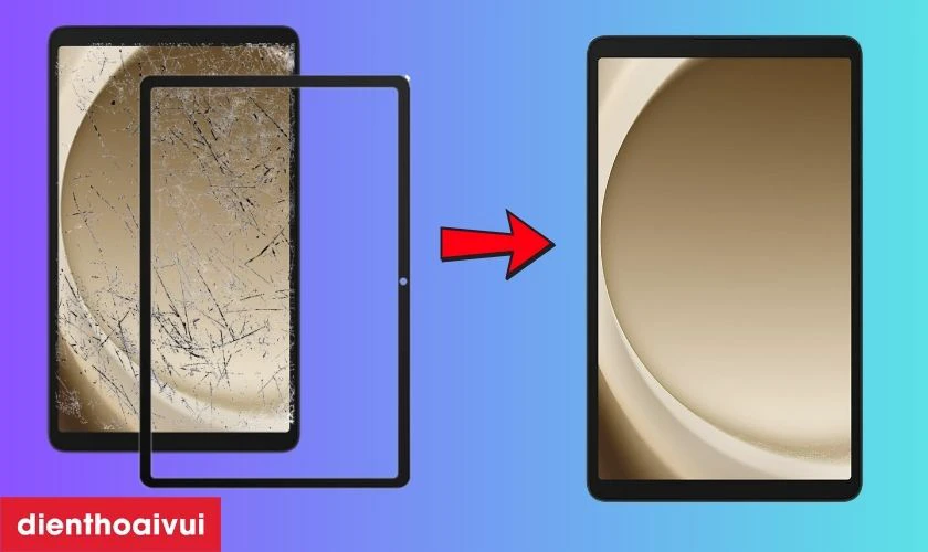 Thay ép kính Samsung Galaxy Tab A9 là gì?