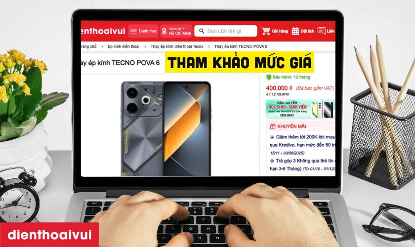 Những lưu ý trước khi thay ép kính TECNO POVA 6