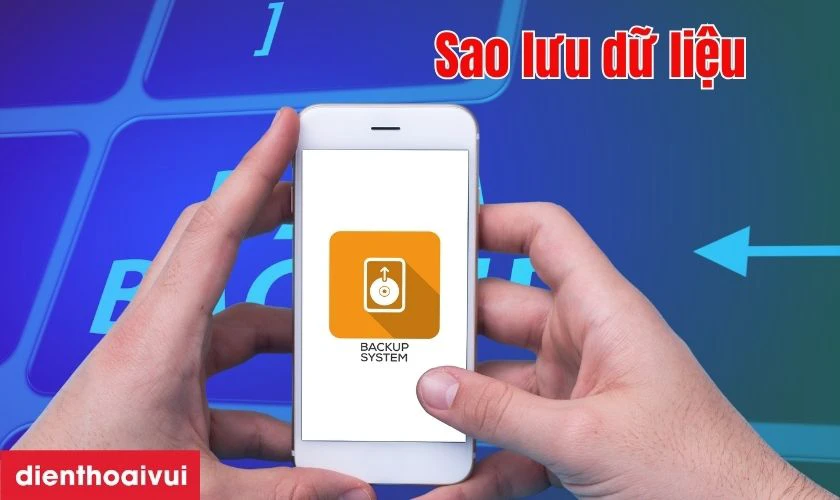 Sao lưu dữ liệu trước khi đi thay ép kính