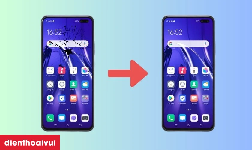 Thay ép kính Vivo V19 là gì?