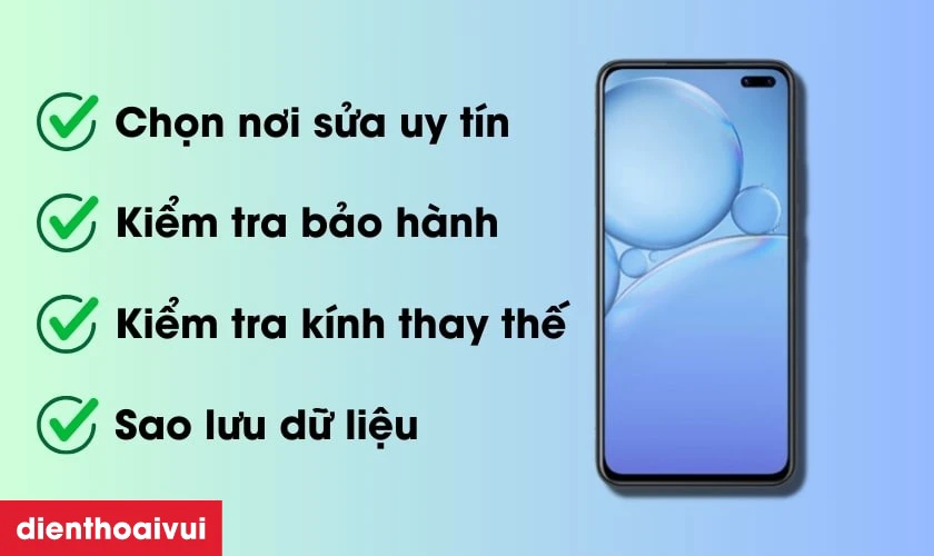 Những lưu ý trước khi thay ép kính Vivo V19