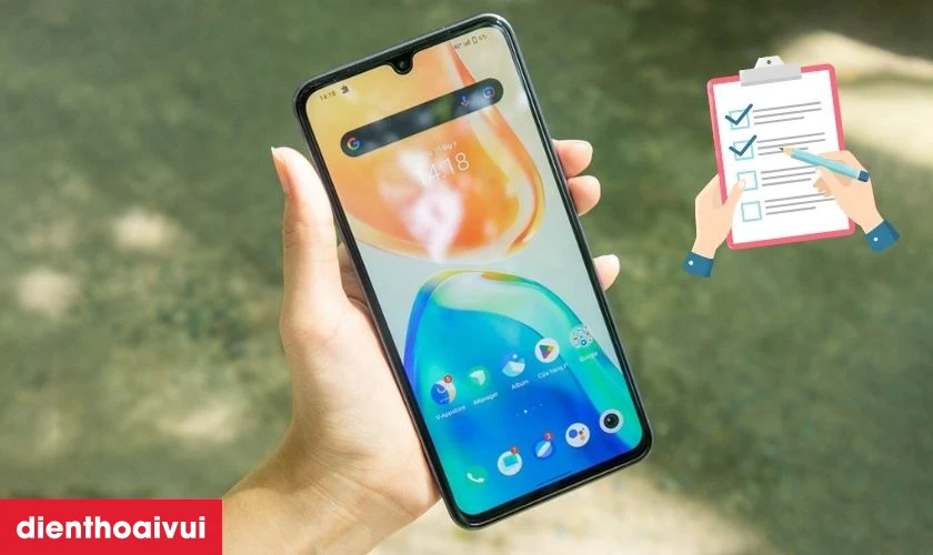 Kiểm tra màn hình cẩn thận để chọn đúng dịch vụ cho thiết bị