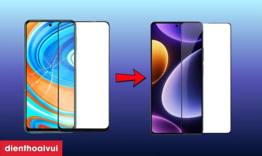 Trường hợp bạn cần thay ép kính Xiaomi Poco F5?