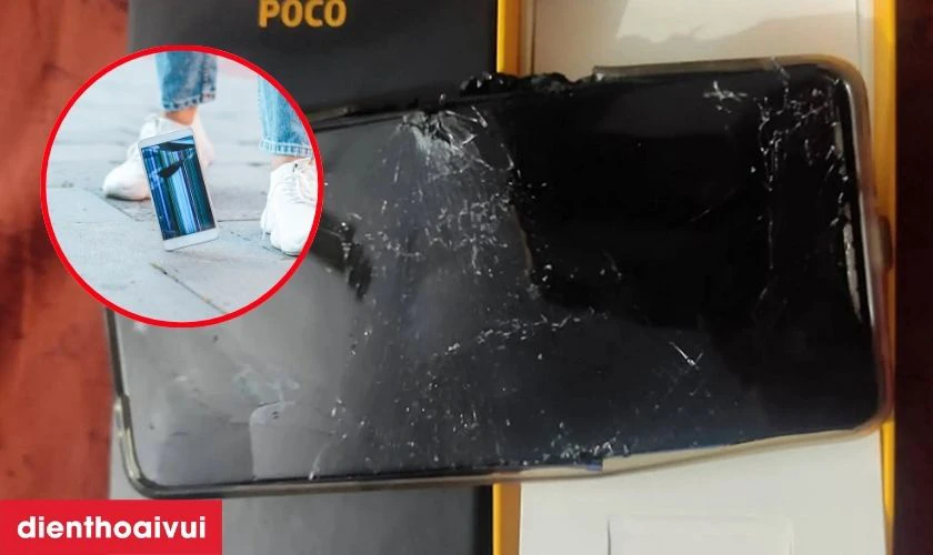 Nguyên nhân mặt kính điện thoại Xiaomi Poco F5 bị vỡ