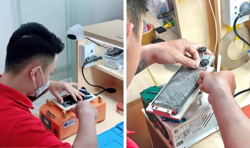 Quy trình thay ép kính Xiaomi Quận 10 tại Điện Thoại Vui