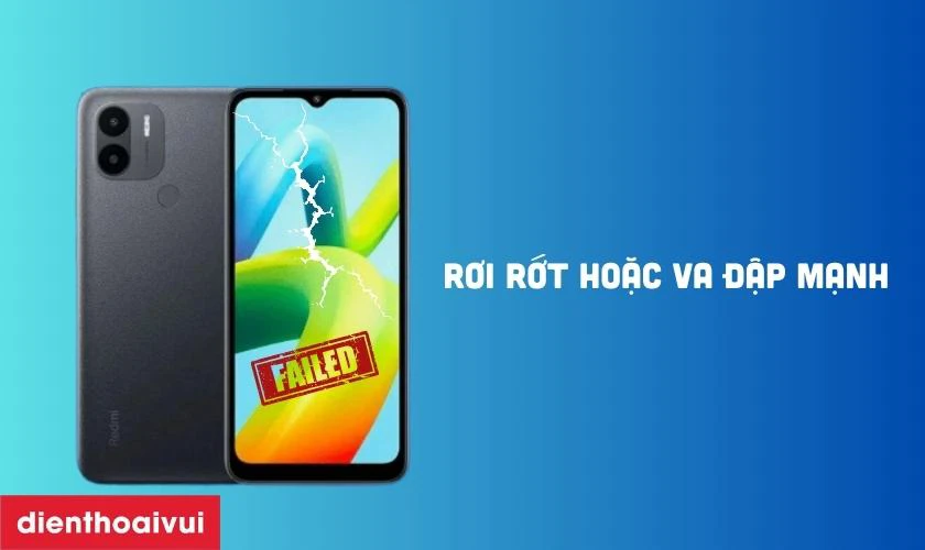 Nguyên nhân mặt kính điện thoại Xiaomi Redmi A2 bị vỡ