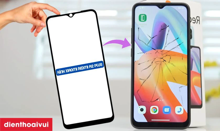 Thay ép kính Xiaomi Redmi A2 Plus là gì?