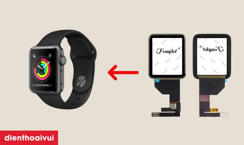 Thay kính cảm ứng Apple Watch Series 1 chính hãng Feaglet là gì?