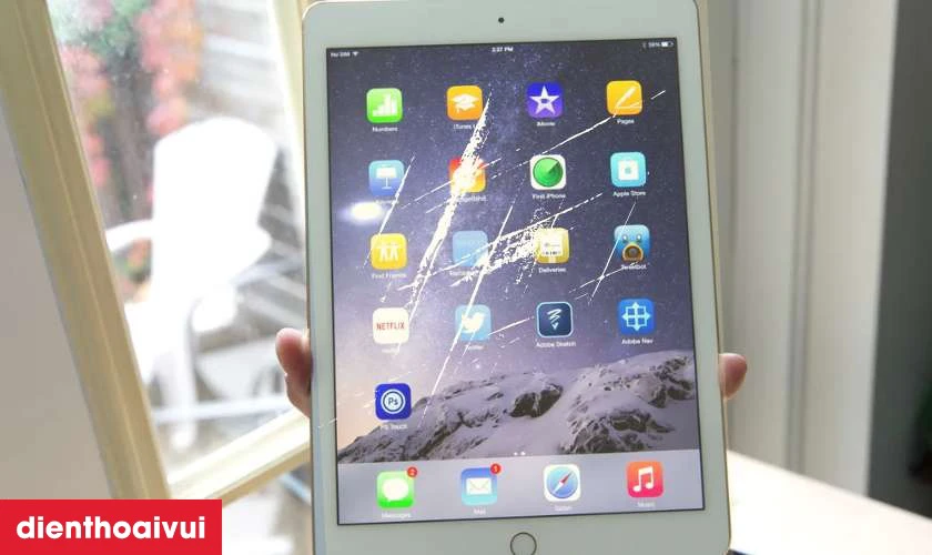 C&aacute;c dấu hiệu nhận biết bạn cần thay k&iacute;nh cảm ứng iPad Air 2 mới