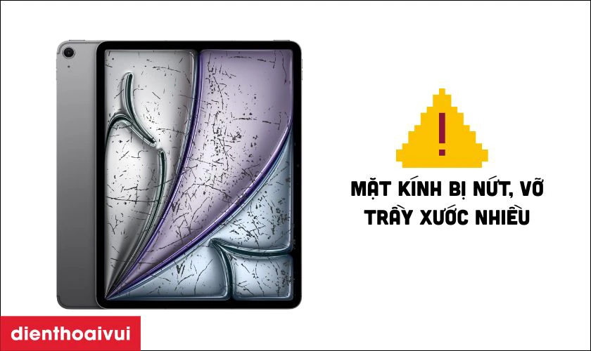 C&aacute;c dấu hiệu k&iacute;nh cảm ứng iPad bị hỏng cần thay mới