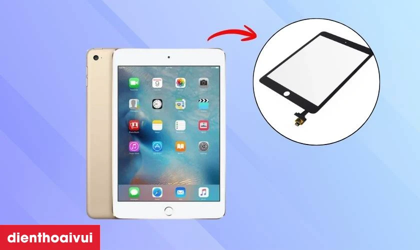 Thay k&iacute;nh cảm ứng iPad Mini 3 ch&iacute;nh h&atilde;ng Feaglet