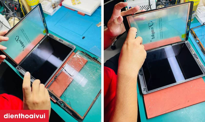 Quy trình thay kính cảm ứng iPad Pro 11 2020 chính hãng Feaglet tại Điện Thoại Vui