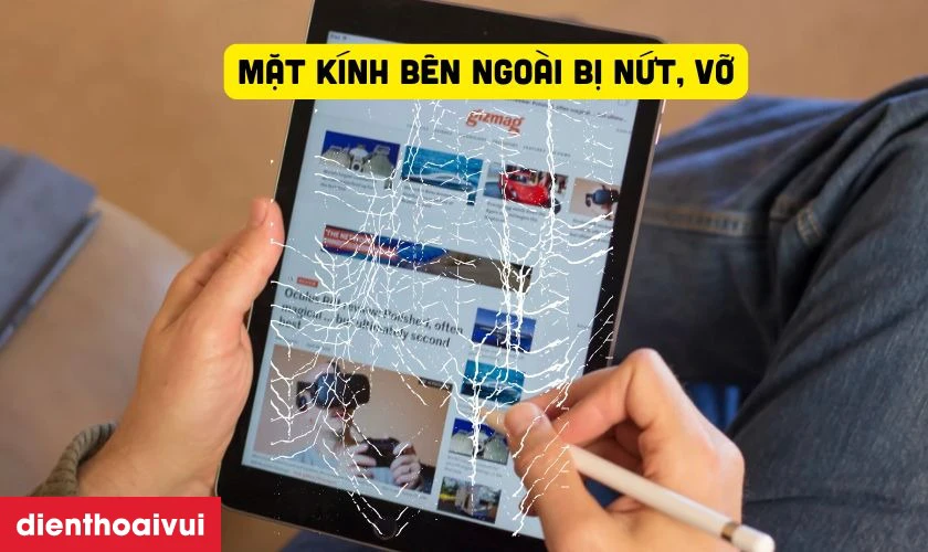 C&aacute;c dấu hiệu nhận biết bạn cần thay k&iacute;nh cảm ứng iPad Pro 9.7 mới